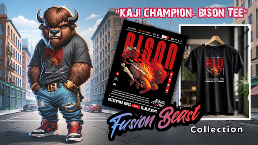 Igniting the Flame of Heritage: The "Kaji Champion - Bison" Tee's Powerful Message