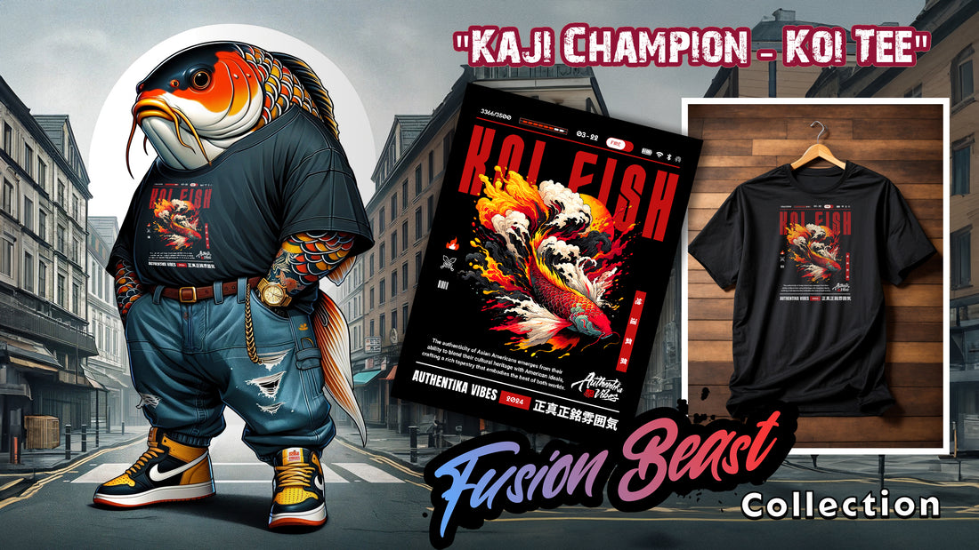 Igniting the Spirit: The "Kaji Champion - Koi" Tee's Resonance with Asian American Culture