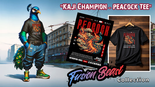 Igniting Heritage: The "Kaji Champion - Peacock" Tee and Its Impact on Asian American Identity