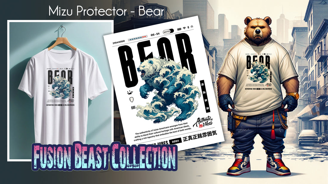 The "Mizu Protector - Bear" Tee from Authentika Vibes