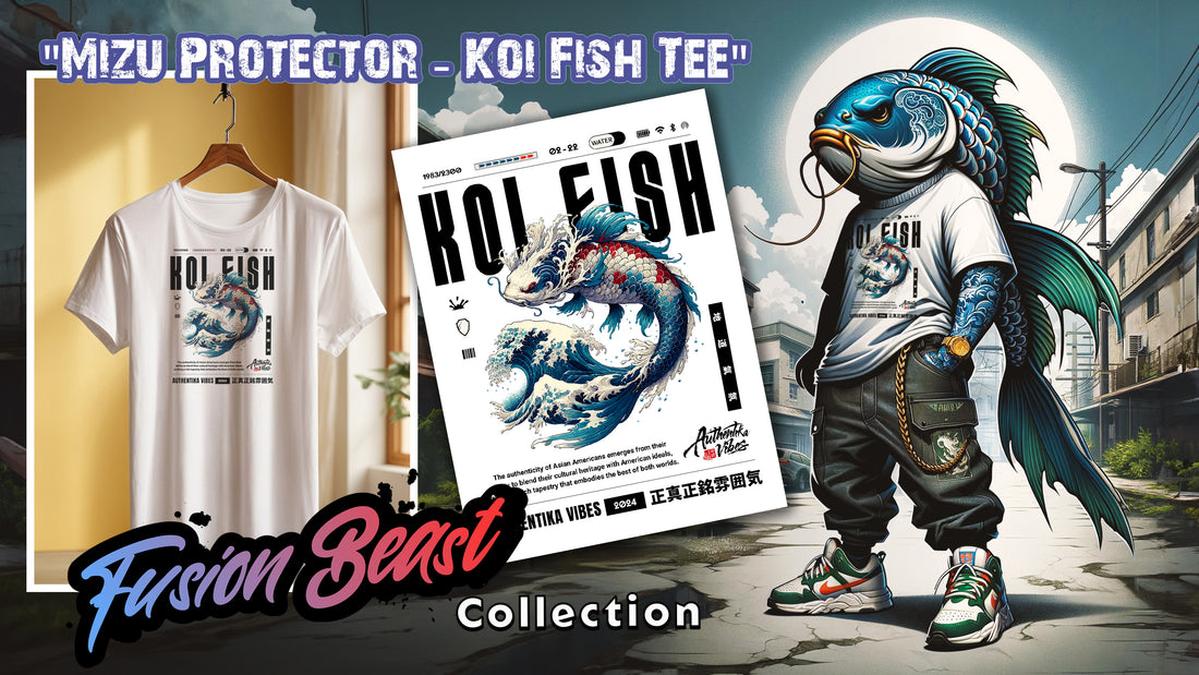 Navigating the Waters of Identity: The Mizu Protector - Koi Fish Tee's Reflection of Asian American Culture and Resilience