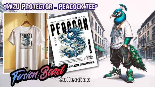 The Mizu Protector - Peacock Tee: A Celebration of Asian American Heritage and Fluid Identity