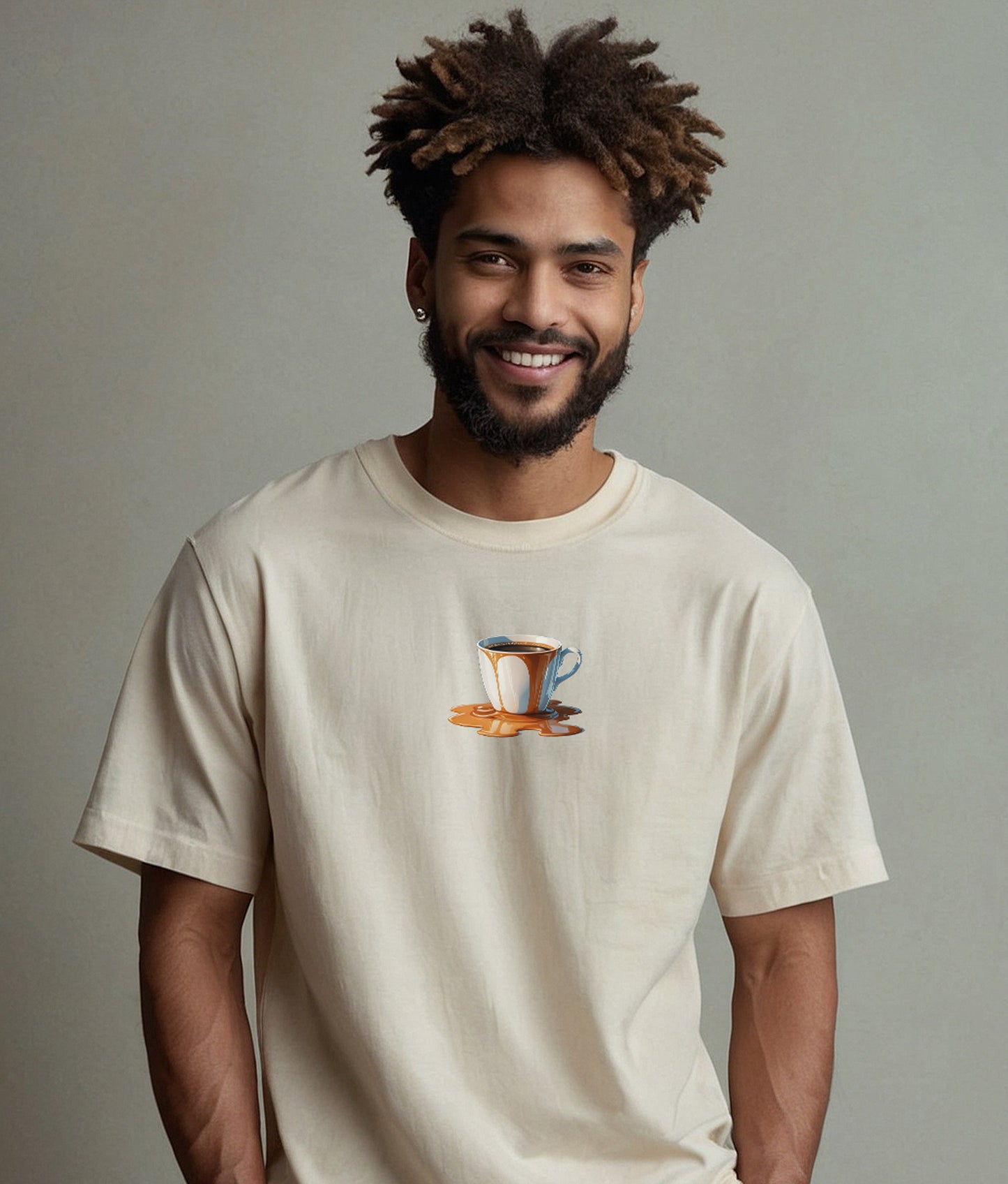 Spilled Thoughts – Minimalist Coffee T-Shirt