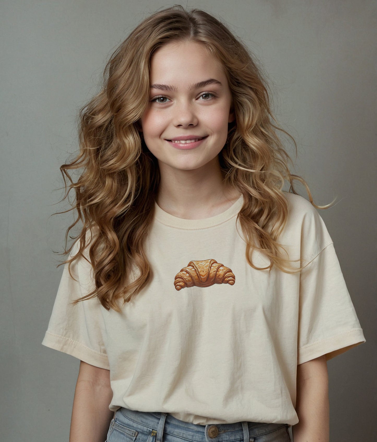 Croissant State of Mind – Minimalist Breakfast T-Shirt for Chill Days