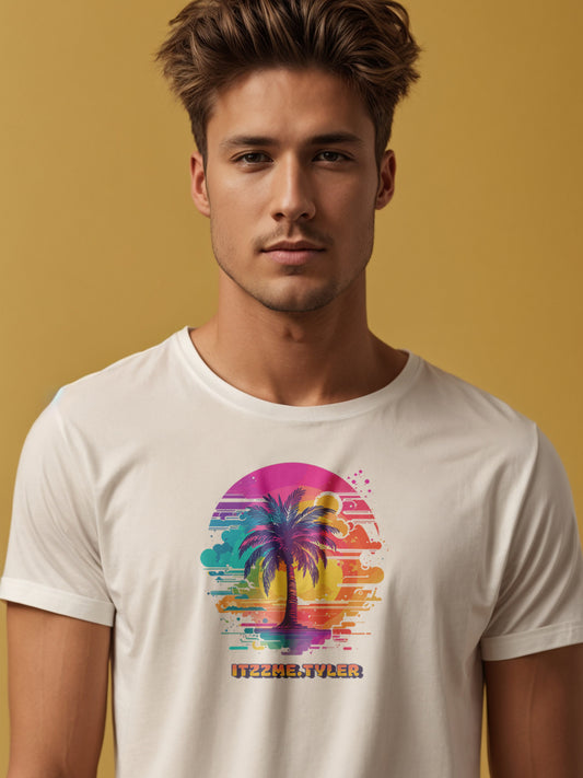 Rainbow Palms Vibes Tee - itzzme.tyler