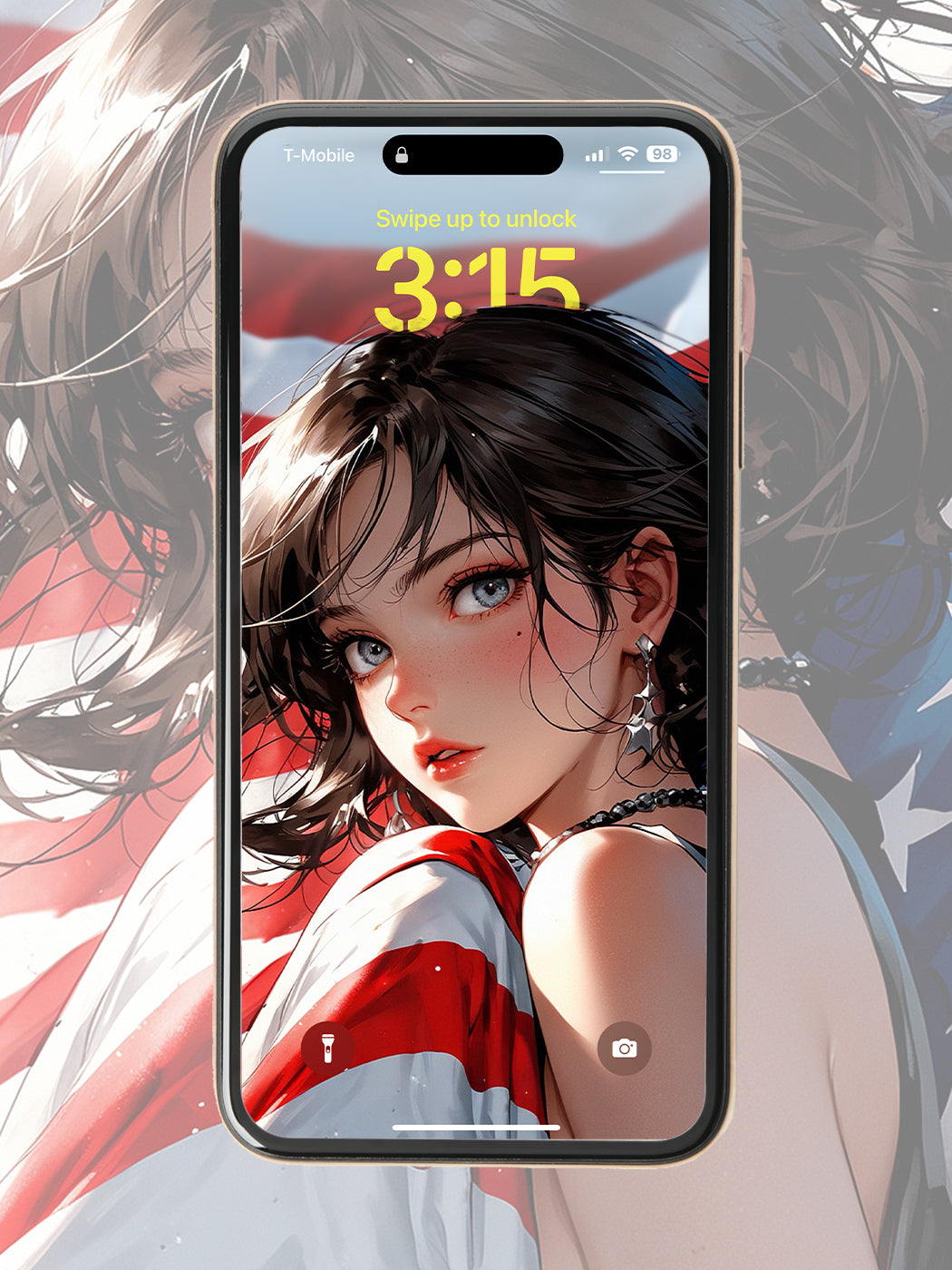 Red, White, and Beautiful Wallpaper