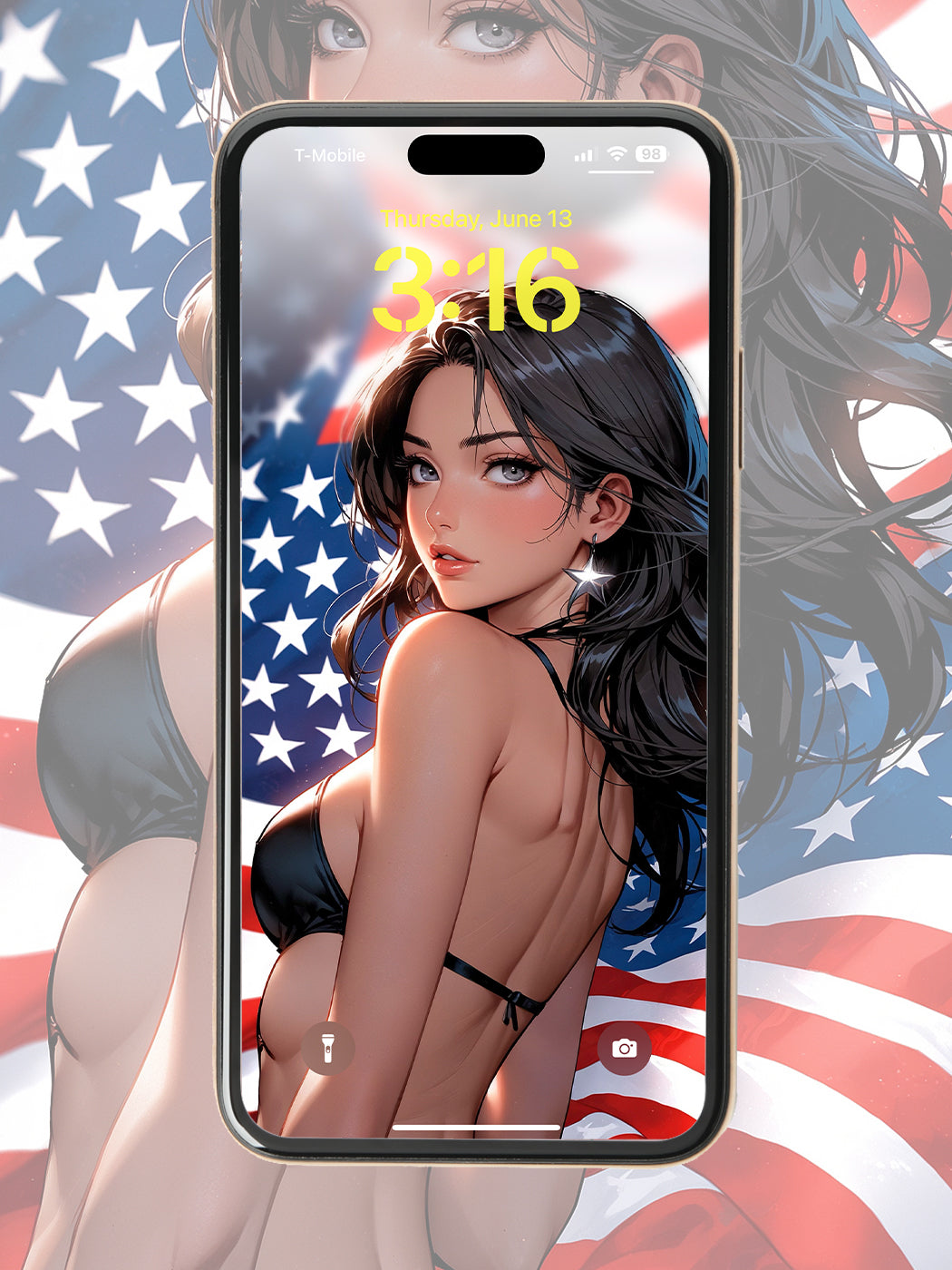 Red, White, and Beautiful Wallpaper