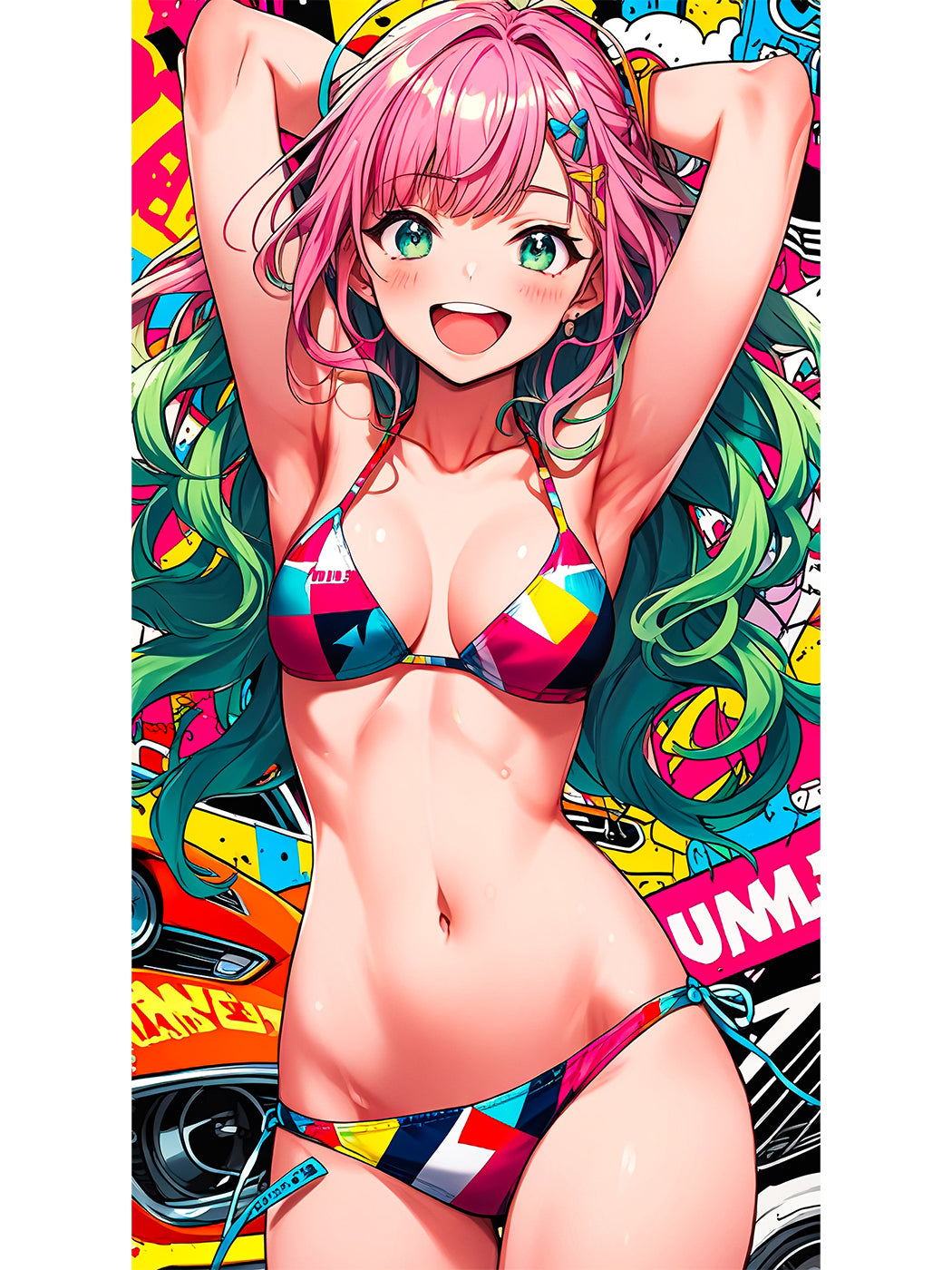 Nozomi Hikaru Beach Towel – Luxurious Anime Style