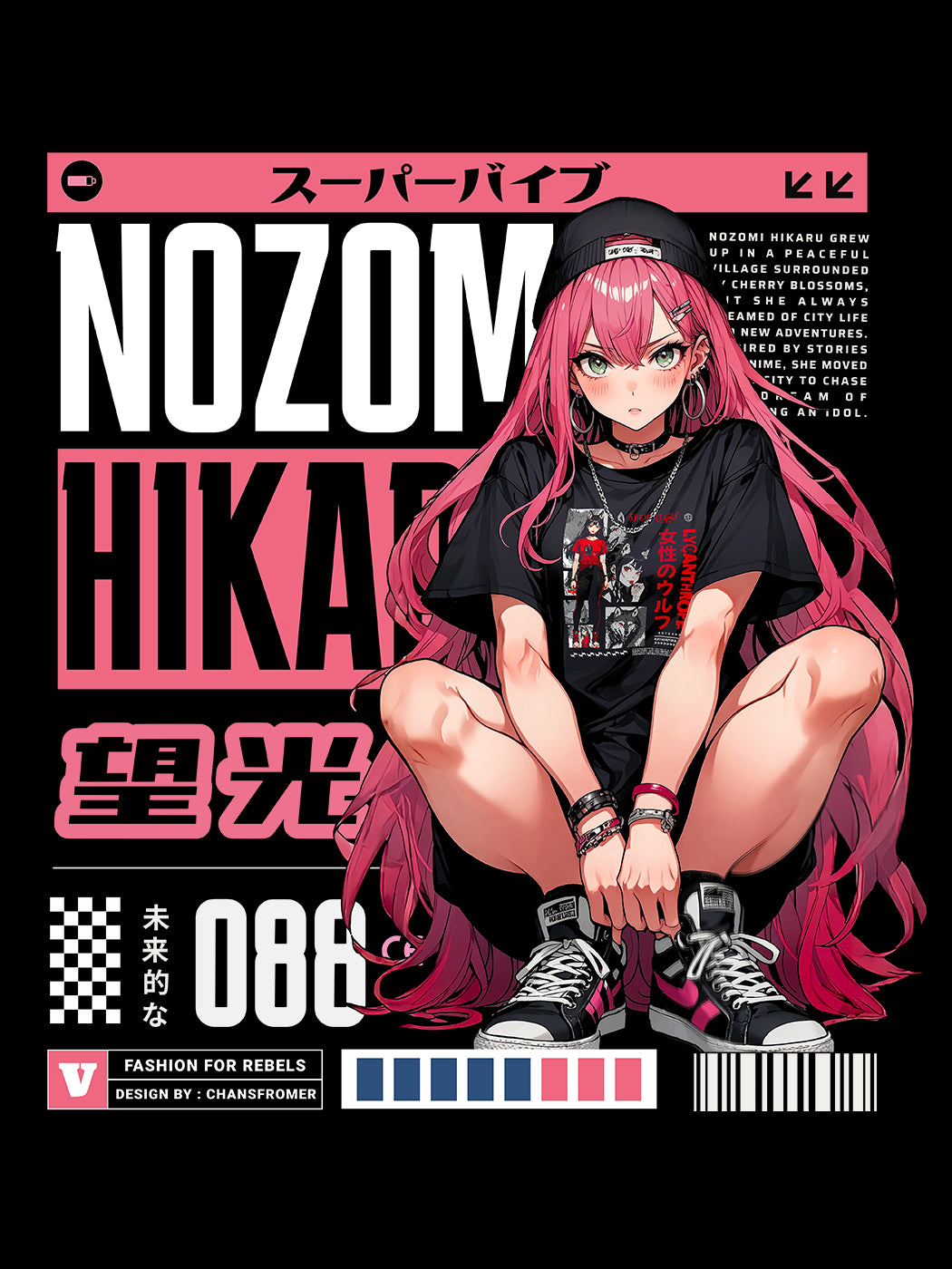 Nozomi Hikaru: Street Rebel Tee