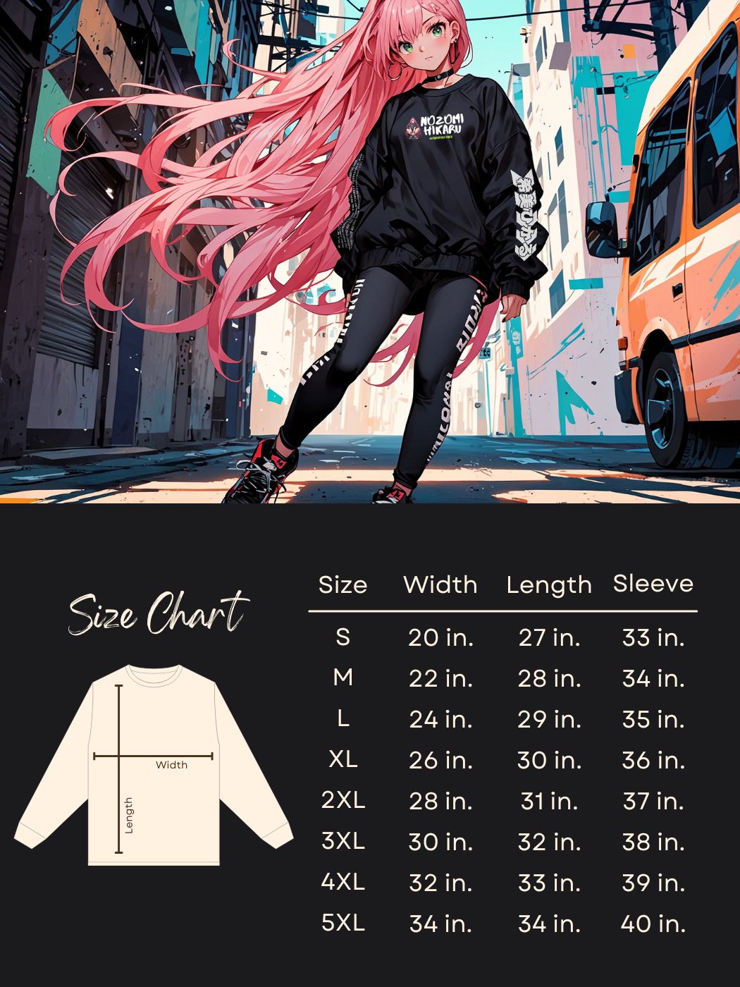 Nozomi Hikaru Crewneck Sweatshirt